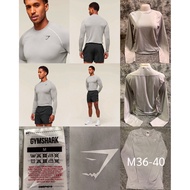 Men's Gymshark Onyx Seamless Long Sleeve T-Shirt (Light Grey) %