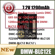 Battery for Panasonic Lumix DMC-G85 G6 G7 GH2 GX8 FZ2500 1200mAh DMW-BLC12E DMW-BLC12 BLC12 