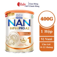 [Date T8/26] Sữa Bột Nestlé NAN INFINIPRO A2 (bước 1) 400g nhập khẩu nguyên lon từ Thụy Sỹ