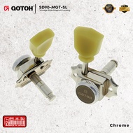 GOTOH SD90-MGT-SL Vintage Style 3x3 (3L,3R) Magnum Locking Tuner Machine Heads