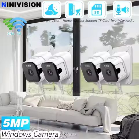 Black Light Color Night Vision 5MP Wireless Monitor Network O-Kam 2.4G 5G WiFi Security Closed-Circu