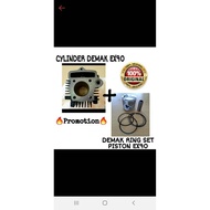 **CYLINDER DEMAK EX90 + DEMAK RING SET PISTON EX90 ** 100 ORIGINAL