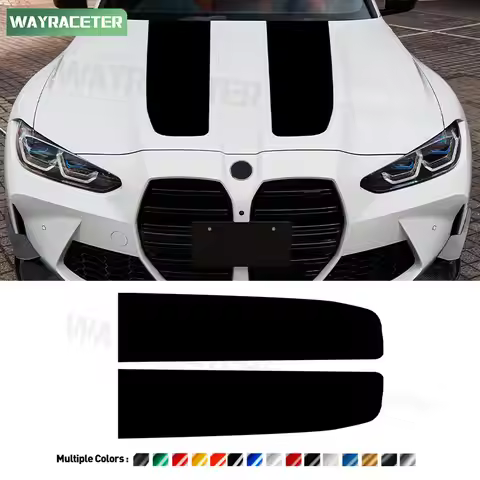 Car Engine Cover Decal Hood Bonnet Stripes Sticker For BMW M3 G80 CS 2021 G81 Touring 2022 2023 2024