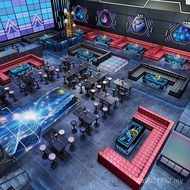 Nightclub Sofa Clearing Bar KTV Box Bar UL Card Seat Table Chair Coffee Table Sofa Type Nightclub So