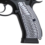Guuun CZ 75 Grips Full Size SP-01 Shadow Tactical CZ SP01 Grips Eagle Wing Texture G10 Pistol Grips