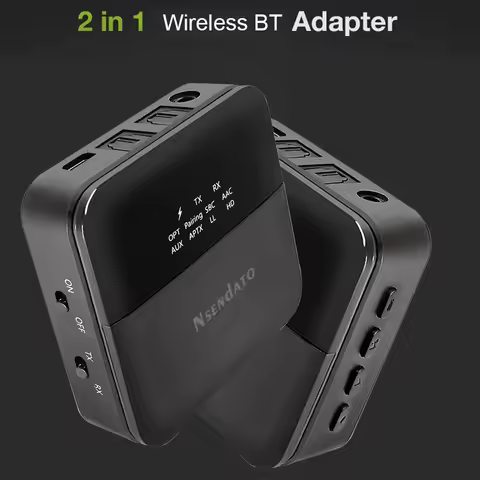 2 in 1 Wireless BT 5.0 Optical Receiver Transmitter CSR8675 3.5mm Audio aptx HD LL optical adapter &