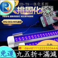 廠家出貨全館免運 UV固化燈LED紫外線固化燈365NM光源uv膠固化紫光燈雙排紫外燈管