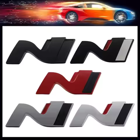 3D Car Styling N Nline Hood Fender trunk Rear Bonnet Decal Emblem Badge Sticker for Korea SUV Off Ro