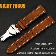 19mm 20mm Genuine Leather Watch Strap for Tudor Ranger Watch Band princess Tudor Heritage Deployment