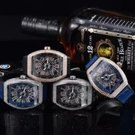 2025 Fashion Sports Hot Sale Hembolong New Style Dia-studded Gypsophila Barrel Type Richard Quartz M