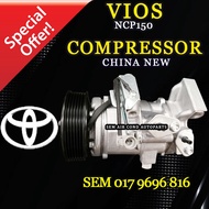 TOYOTA VIOS NCP150 2013-2017 YEAR CHINA NEW COMPRESSOR/ KOMPRESOR (CAR AIRCOND SYSTEM)