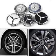 4pcs Mercedes-Benz Wheel Center Rim Caps Car Tire Hub Cap Replacement 75MM