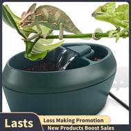Reptile Chameleon Cantina with Snacks Trough, Drinking Fountain Water Dripper for Amphibians Insects