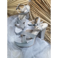 Silver glitter shoes, devina shoes, 10cm high