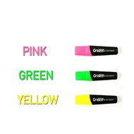 PEN PENYERLAH GRABBIT HIGHLIGHTER 4GM PINK GREEN 1 PCS