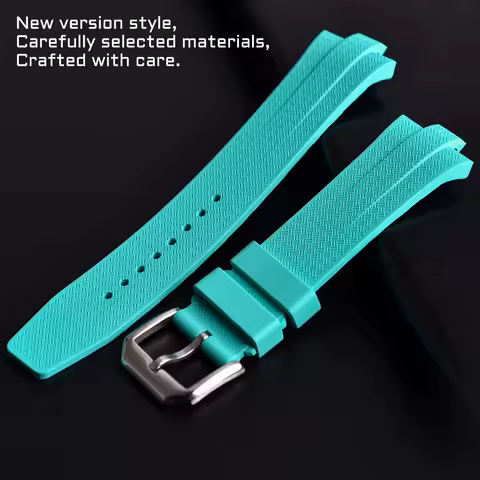 FKM Fluoro Rubber Watch Strap for Citizen TSUYOSA Collection NJ0150 NJ0151 Quick Release Silicone Wa
