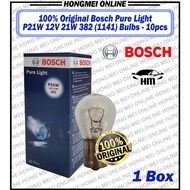 (100% ORIGINAL)Bosch Pure Light P21W 12V 21W 382 Bulb 10pcs (1141)