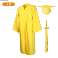 stylishlife| 2021 Adult Zip Closure University Academic Graduation Gown Robe Mortarboard Cap