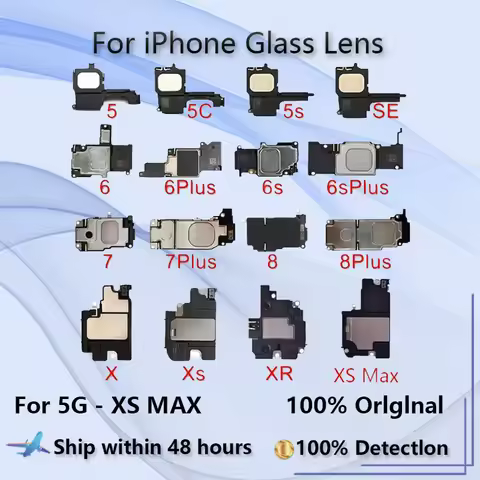 Loudspeaker Flex For iPhone 6 6s 7 8 Plus X XR XS Max 5S SE 5C 6G 7G 8G Loud Speaker Sound Buzzer Ri
