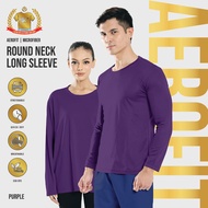888.CO MICROFIBER ROUNDNECK LONGSLEEVE (FAST-DRY/COOL-MAX) ANTI-BACTERIA PURPLE