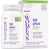 GNC Women’s 50 Plus Multivitamin Caplets, Clinically Proven to Feel Better, Vitamin D-3, Immune, Str