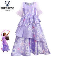 Encanto Isabella Cosplay Costume Women Kids Halloween Party Dress