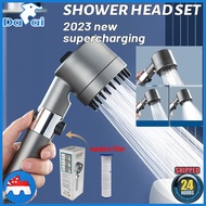 🇸🇬 [In Stock]High Pressure Detachable Handheld Shower Head Set One Button Stop Original 3 Mode Bathroom Sprayer Bath