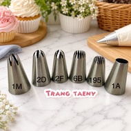 Flower ice cream nozzle, cookie nozzle / Nozzle 1M 2D 2F 6B 195 1A 2E 2A