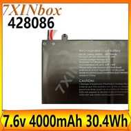 7XINbox For 428086 2ICP5/80/86 Laptop Battery 7.6v 4000mAh 30.4Wh 9Pin7 Wire