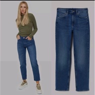 HnM straight ankle women's stretch jeans trousers