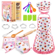 Birthday Gifts for 3-8 Year Old Girls Cute Stuff Apron for Girls Kids Cooking Sets Toddler Toys Kids