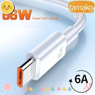 TAMAKO Super Fast Charging USB 6A 66W Charger Cable