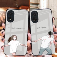 (BELI 1 DAPAT 2) Softcase Kaca Couple For All Type Hp - Samsung/Oppo/Vivo/Xiaomi/Realme/Iphone/Infin