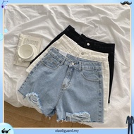 ** 32wardrobe Banniang-Cut Denim Shorts 3909p