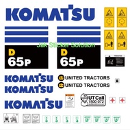 Dozer Stickers Komatsu D65P Heavy Equipment Stickers