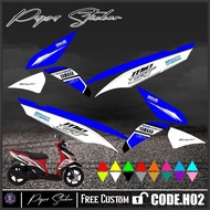 MIO GT STRIPING - Mio GT Motorcycle Stickers Mio GT Stickers YAMAHA MIO GT RACING HO2 VARIATION LIST