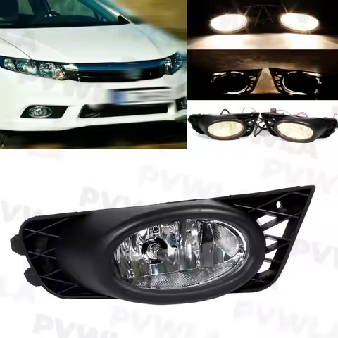 For Honda Civic 4-Door FA1 FA5 2009 2010 2011 1 pc Right Side Front Halogen Fog Light Lamp+Grille Co