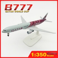 KLT 20cm Qatar Airways B777 Metal Diecast  Airplane Plane Model Aircraft Toys Gift For Boys Kids Chi