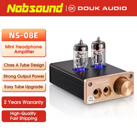 Nobsound Mini 6J3 Vacuum Tube Pre-Amplifiers Audio High-current HiFi Stereo Earset Headphone Amp
