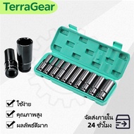 10 Pieces/Set Electric Wrench Set Hex Shank Long Socket Block 1/2'' 4 Inches Arranged