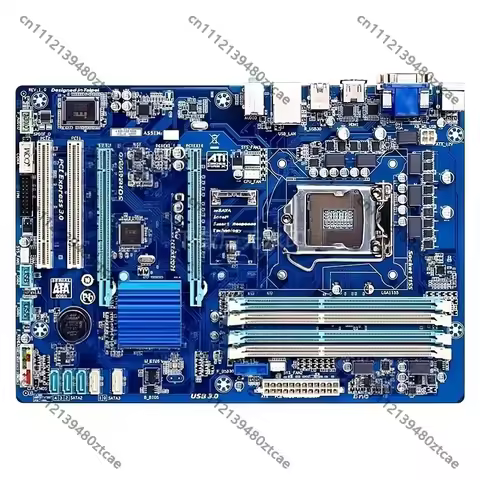 LGA1155 Z77 DDR3 Motherboard GA‑Z77P‑D3 Support E3 1230 V2 i5‑3470 SATA3 USB3.0