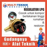Gas Cylinder Stove Regulator 3Kg 12Kg Leakproof Gas Head SNI Automatic Gas Contents Indicator MT304