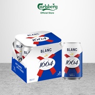 Kronenbourg 1664 Blanc Wheat Beer 320ml Can (Pack of 4)