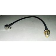 15cm RP SMA female to TS9 male right angle RG316 RF Pigtail jumper Cable 6inch