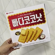 ！Korea Imported Snacks Cookies Snacks Snacks Pastry Snacks Lotte Coconut Milk Biscuits 00g#2025.5.14
