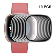 全城熱賣 - 10片裝 適用於 Fitbit Versa 4 / Sense 2 ENKAY 3D曲面PC軟邊+PMMA全屏覆蓋高清屏幕保護膜