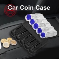 Transparent/black Car Coin Case Portable Coin Separation Car Coin Box Box J3t1