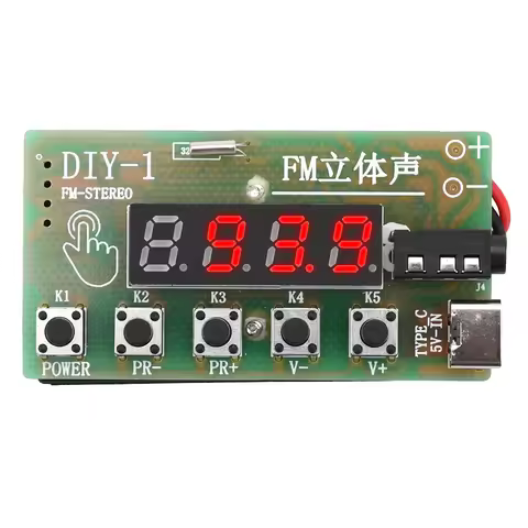 87–108 MHz AM/FM medium-wave digital tuner radio, dual-band stereo radio DIY kit, suitable for solde