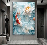 Printing Wallpaper Ikan Koi 3d Wallpaper Stiker 3d Tema Ikan Koi Wallpaper Ikan Koi Viral