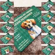 Pet Dog Doormat Quick Absorbent 3D Printed Please Remember House Rules